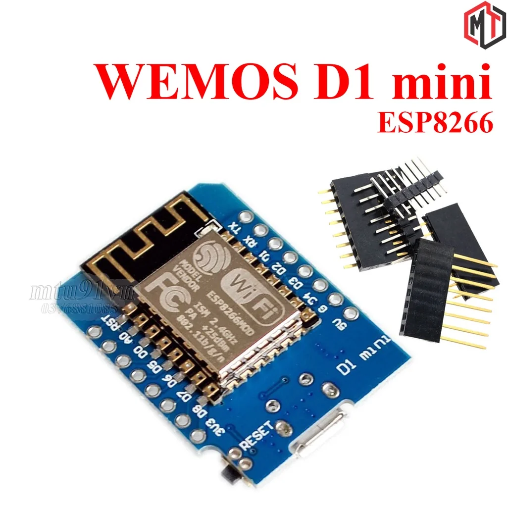 Mạch Thu Phát WiFi ESP8266 Wemos D1 mini (NodeMCU Mini D1)