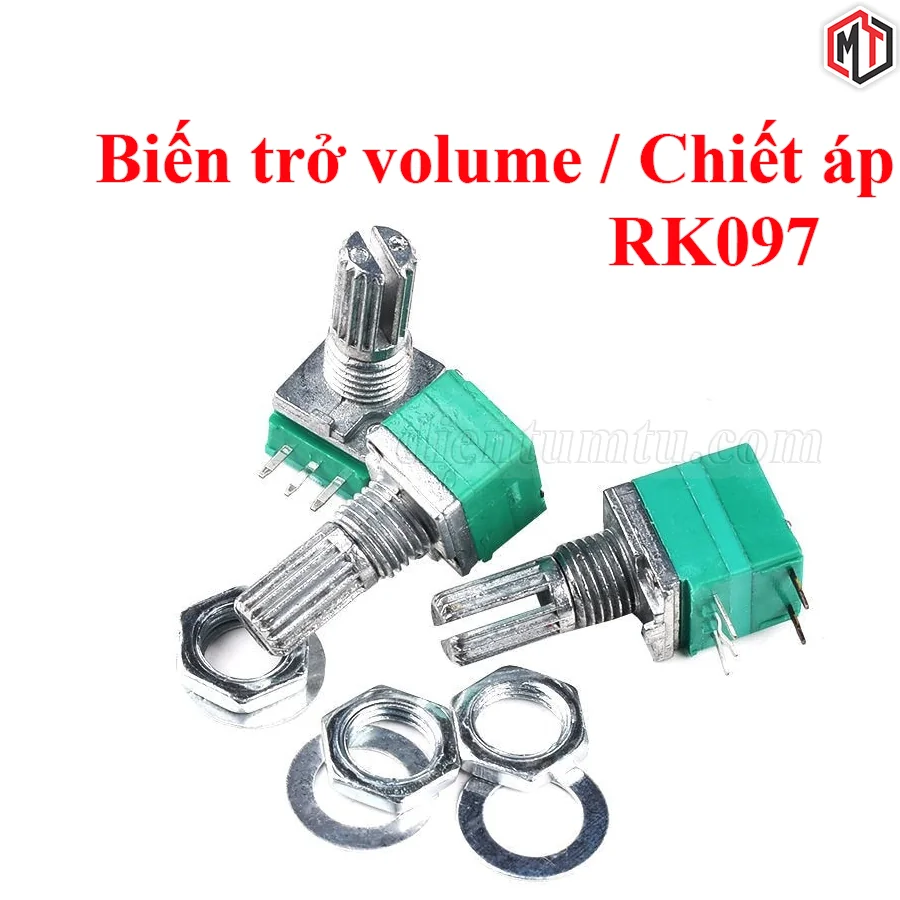Biến Trở - Chiết áp Đôi - Đơn có công tắc Volume 5, 6 chân RK097NS RV097NS5K 1K 5K 10K 20K 50K 100K 500K