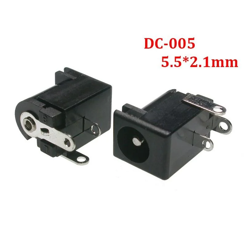 Đầu cắm nguồn DC CÁI 5.5*2.1mm ( Jack nguồn DC-005 - chân hàn )