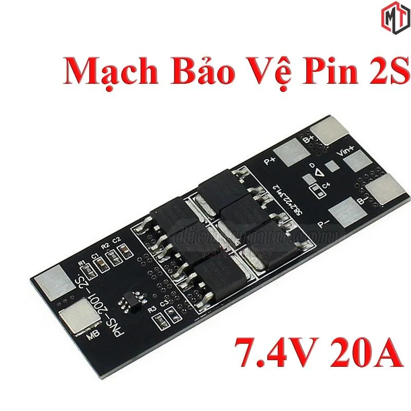 Mạch Sạc Bảo Vệ Pin Li-Ion 18650 -2s 8.4V - dòng 20A  PNS-2001-2S