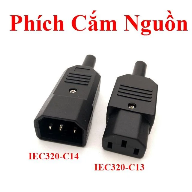 Phích Cắm Nguồn - Đầu nối C13 C14 (IEC320-C13 & IEC320-C14)