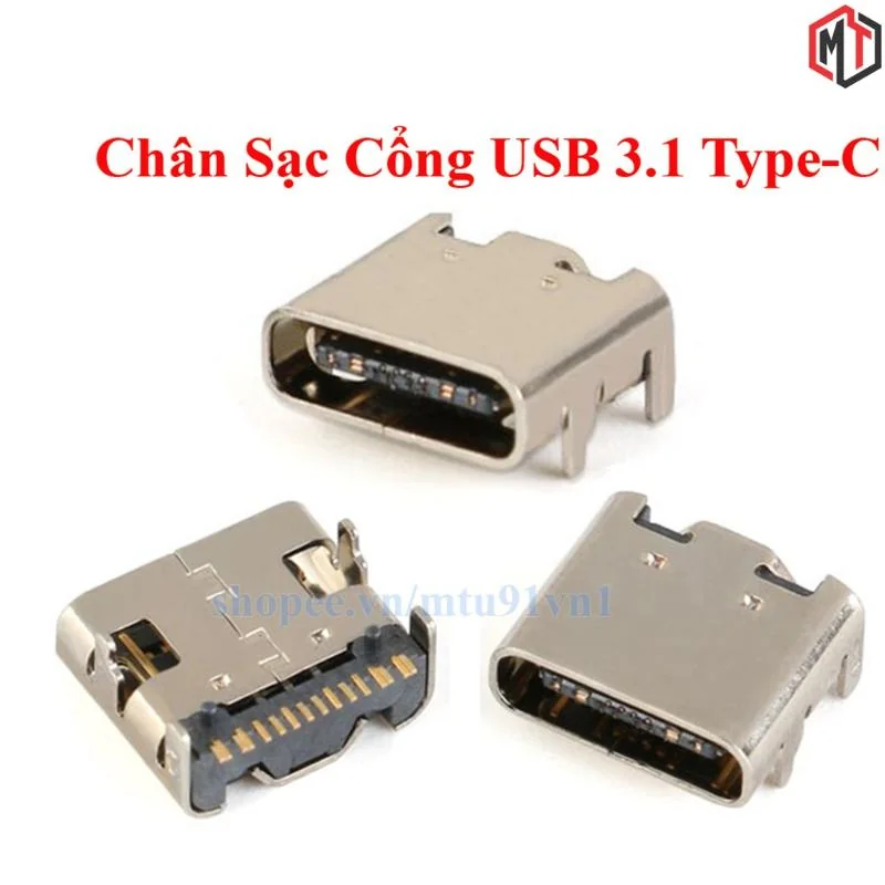 Chân Sạc Cổng USB 3.1 Type-C 6P - 16P SMD