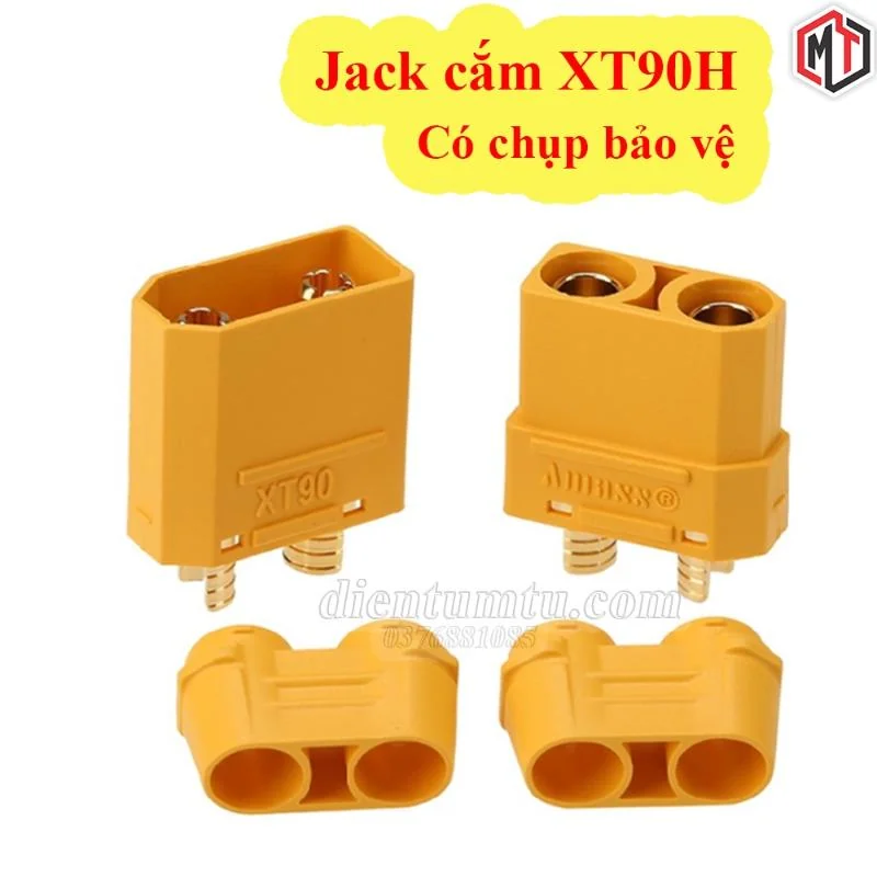 Jack cắm XT90H XT90S có chụp bảo vệ ( Jack Cắm Pin Lipo, Nối Nguồn Điện, Pin)