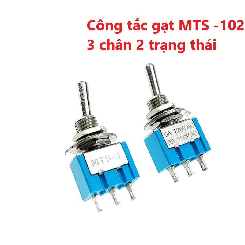Công Tắc Gạt MTS-102 - 3 Chân 2 nấc - 3A/250V 6A/125V