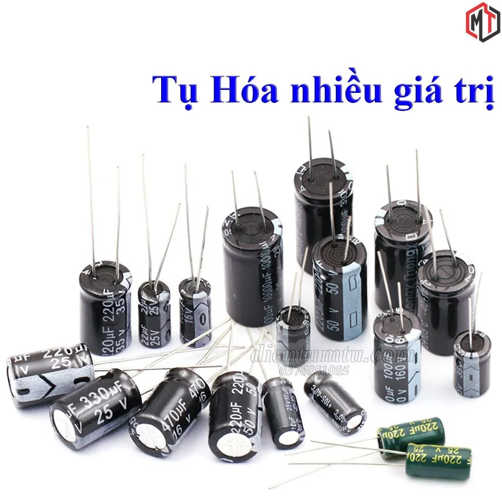 Tụ Hóa - Tụ Điện Phân Cực - Các loại nhiều size, điện dung khác nhau