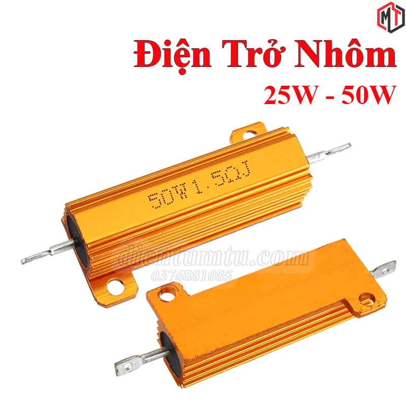 Điện Trở Nhôm - 25W - 50W Nhiều trị số