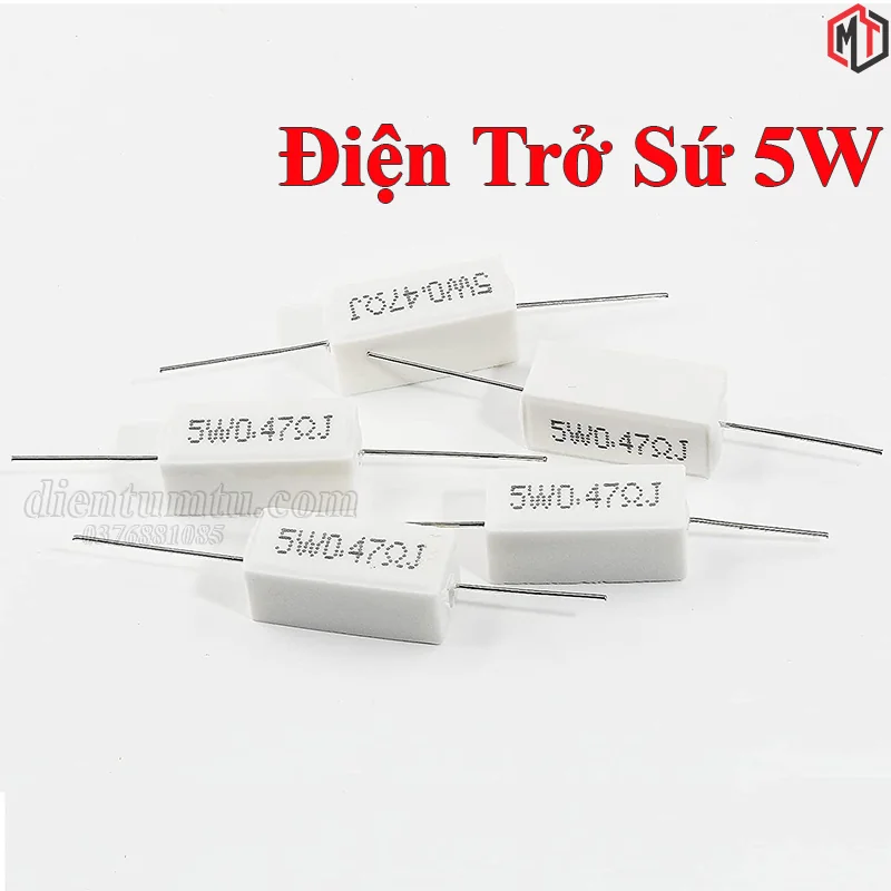Điện Trở Sứ 5W - (Trở Công Suất)