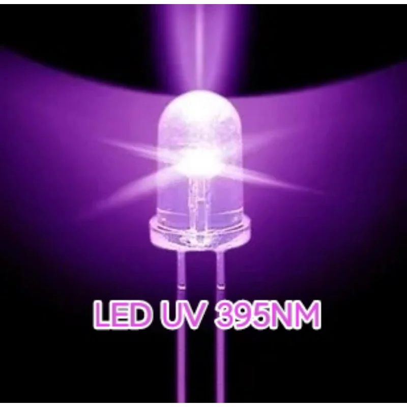 Bóng đèn Led UV Cực Tím 5mm 365nm 395nm sấy keo, bắt muỗi, diệt khuẩn