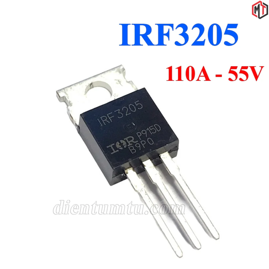MOSFET IRF3205 3205 kênh N TO-220 110A 55V - Lưng đồng dày